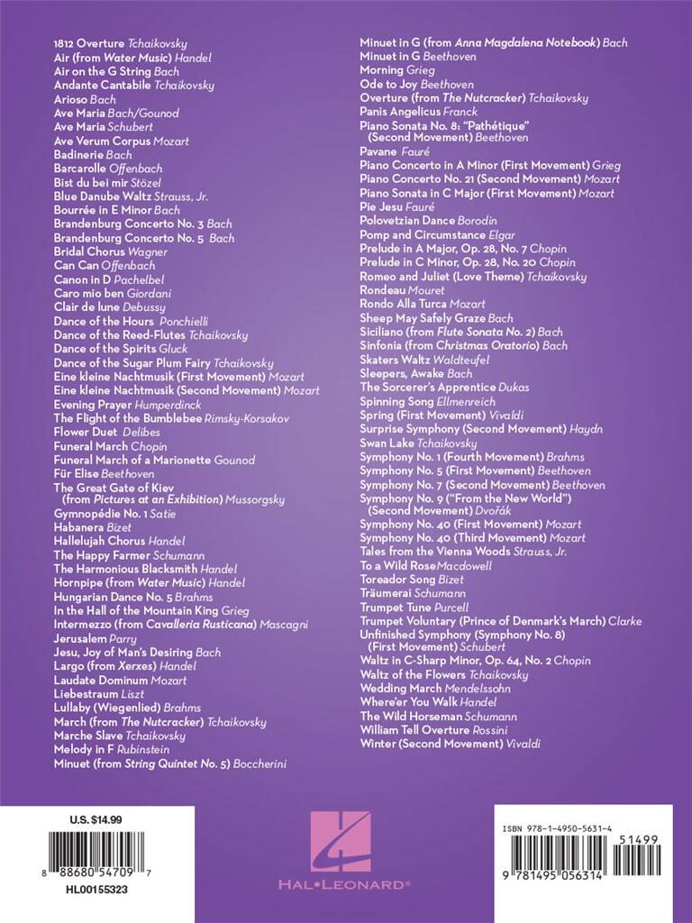 101 Classical Themes for Violin